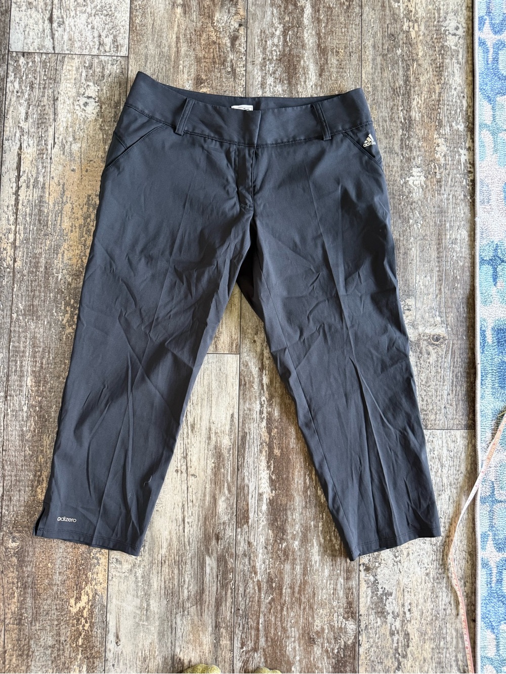 2 for $20 sale: Adidas charcoal gray quick dry cropped golf performance pants -